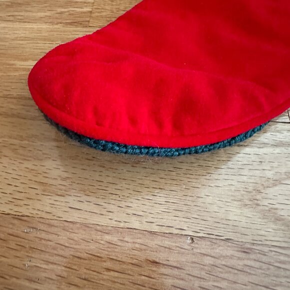 Vintage Imperial Elegance Wool Needlepoint Santa Clause Christmas Stocking - Picture 7 of 14